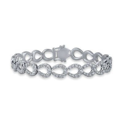 Bratara din aur alb cu diamante de 4.4ct