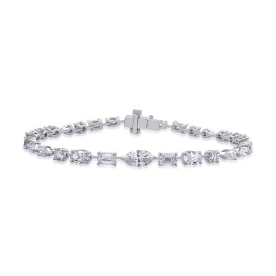 Bratara din aur alb cu diamante de 5.35ct