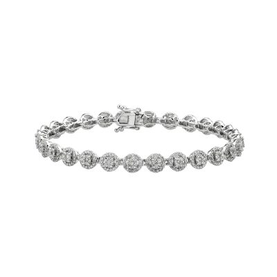 Bratara din aur alb cu diamante de 5ct