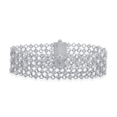 Bratara din aur alb cu diamante de 9.35ct