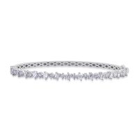 Bratara din aur alb cu diamante emerald si rotunde de 2.32ct