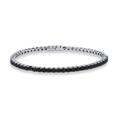 Bratara din aur alb cu diamante negre de 3.12ct