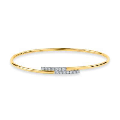 Bratara din aur roz cu diamante de 0.35ct