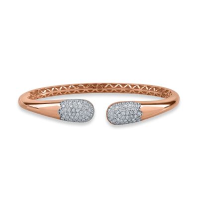Bratara din aur roz cu diamante de 1.21ct