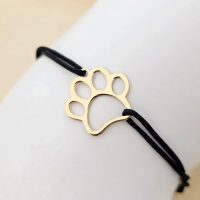 Bratara Labuta - Argint 925 placat cu Aur Galben 18K, snur negru
