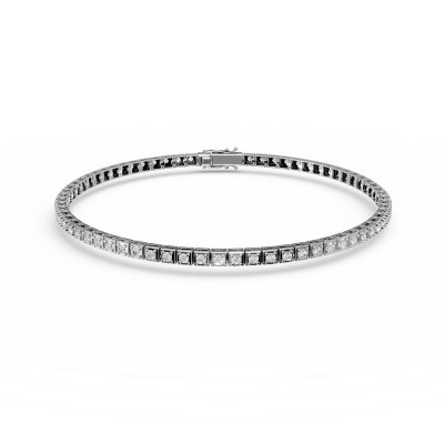 Bratara tennis din aur alb cu diamante de 0.5ct