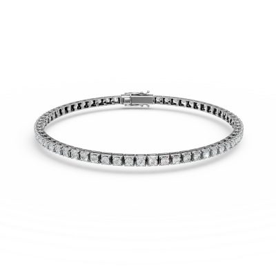 Bratara tennis din aur alb cu diamante de 1ct