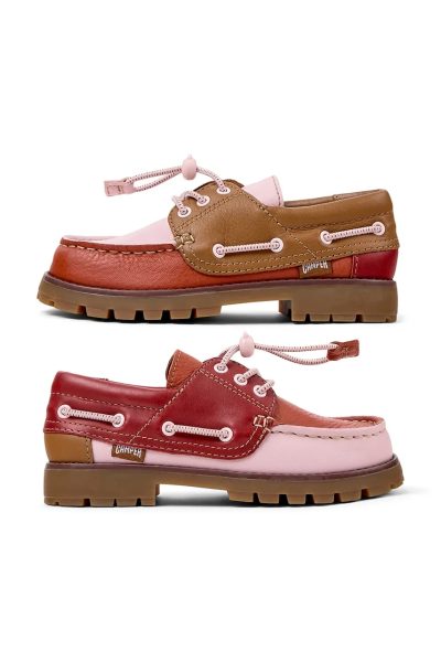Camper  mocasini pentru copii din piele Compas Kids TWS