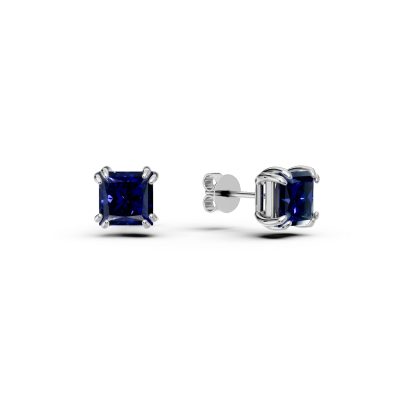Cercei din aur alb cu iolite princess de 0.66ct