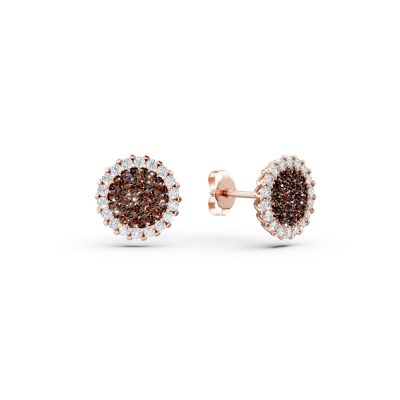 Cercei din aur roz