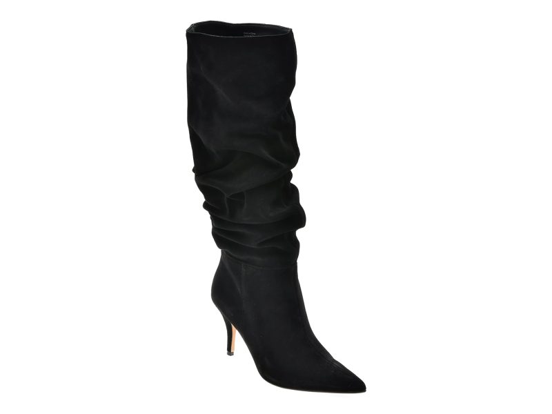 Cizme elegante ALDO negre, KIMMIA 007, din piele intoarsa