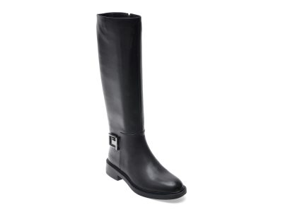Cizme EPICA negre, 4F2535, din piele naturala