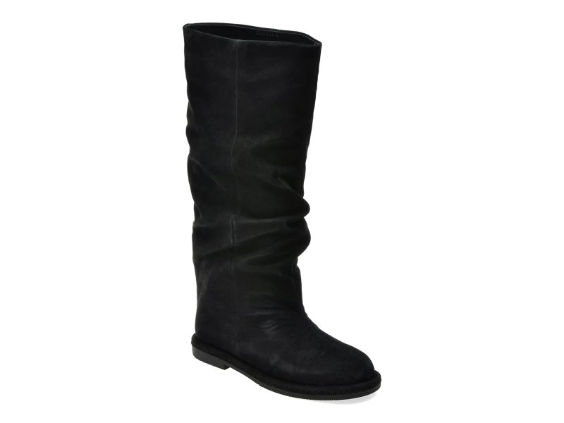 Cizme FLAVIA PASSINI negre, ATC498, din piele intoarsa