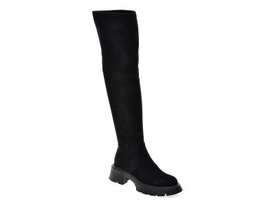 Cizme FLAVIA PASSINI negre, TC356, din material textil si piele naturala