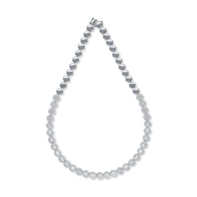 Colier din aur alb cu diamante de 11.3ct