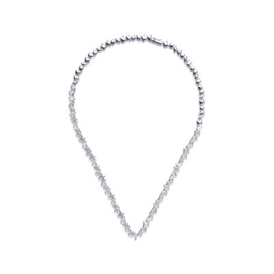 Colier din aur alb cu diamante de 11.52ct
