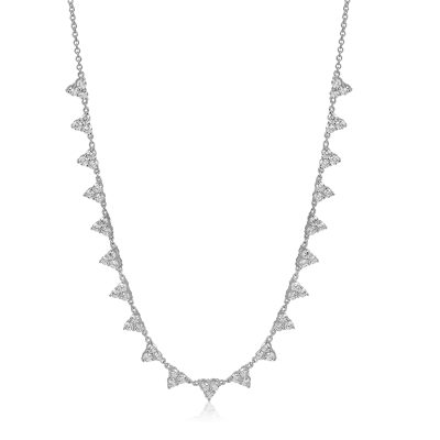 Colier din aur alb cu diamante de 1.8ct