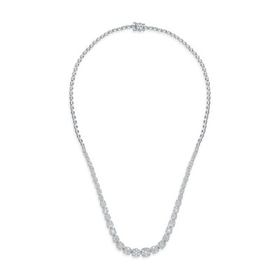 Colier din aur alb cu diamante de 4ct