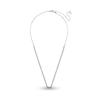 Colier tennis din aur alb cu diamante de 1.03ct