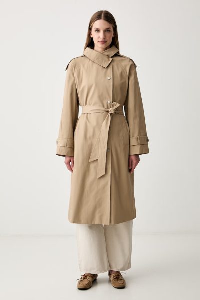 DKNY  palton pentru femei cu bumbac