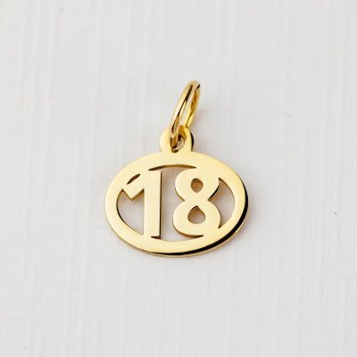 ELM Charm - 18 ani - Argint 925 placat cu Aur Galben 18K