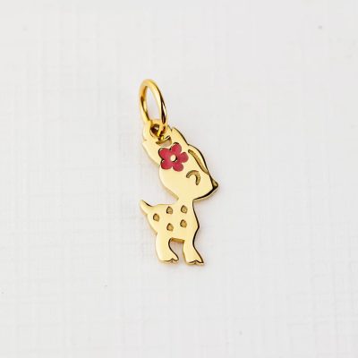 ELM Charm - Bambi - Argint 925 placat cu Aur Galben 18K