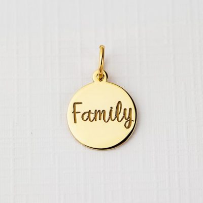 ELM Charm - Banut family - Argint 925 placat cu Aur Galben 18K