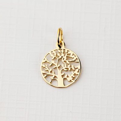 ELM Charm - Copacul vietii - Argint 925 placat cu Aur Galben 18K