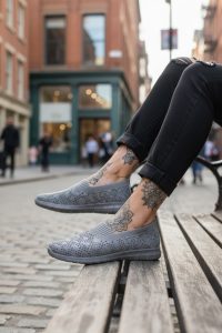 Espadrile dama casual gri CL01.  T54-2