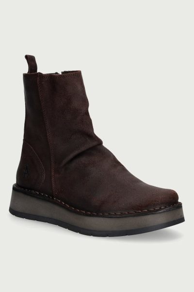 Fly London  botine pentru femei din piele întoarsă RENO053FLY