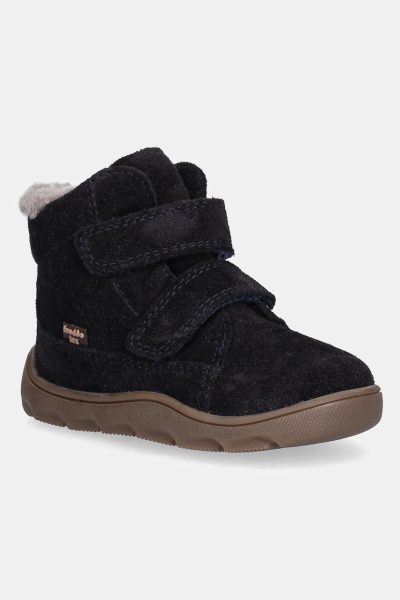 Froddo  cizme de iarnă pentru copii din piele întoarsă ZERU TEX FURRY BAREFOOT