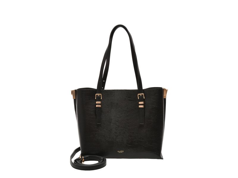 Geanta ALDO neagra, ELEANORAA 001, din piele ecologica