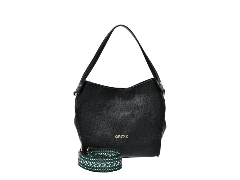 Geanta GRYXX neagra, 7990, din piele ecologica