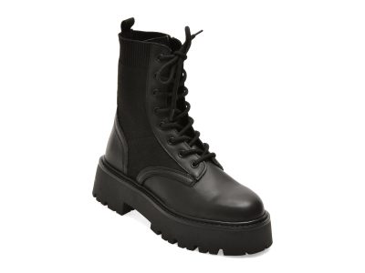 Bocanci ALDO negre, TALALERYKNIT 001, din piele naturala