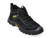 Ghete BITE THE BULLET negre, 68011, din piele naturala