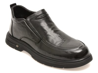 Ghete BITE THE BULLET negre, 86363, din piele naturala