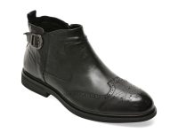 Ghete elegante OTTER negre, 27588, din piele naturala