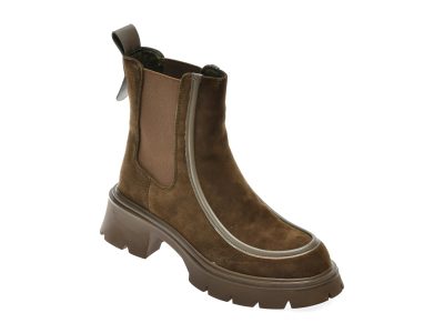 Ghete EPICA kaki, 356V, din piele intoarsa