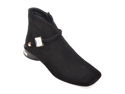 Ghete EPICA negre, 1474676, din piele intoarsa