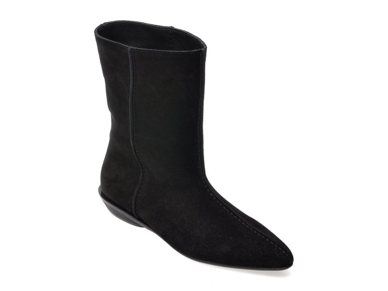 Ghete EPICA negre, 4351286, din piele intoarsa