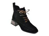 Ghete EPICA negre, 5R360, din piele intoarsa