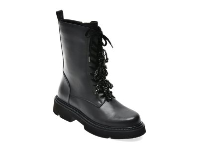 Ghete EPICA negre, 5R549, din piele naturala