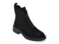 Ghete EPICA negre, 605028, din piele intoarsa