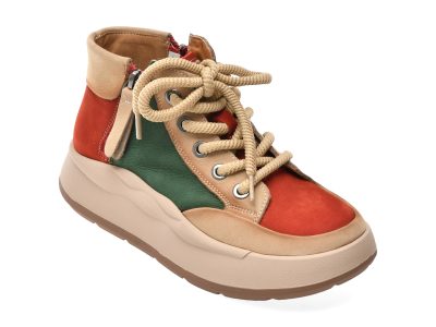Ghete FLAVIA PASSINI multicolor, 68622, din piele naturala