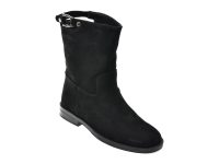Ghete FLAVIA PASSINI negre, ATC473, din piele intoarsa