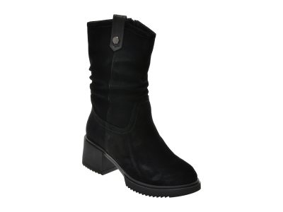 Ghete FLAVIA PASSINI negre, FC90006, din piele intoarsa