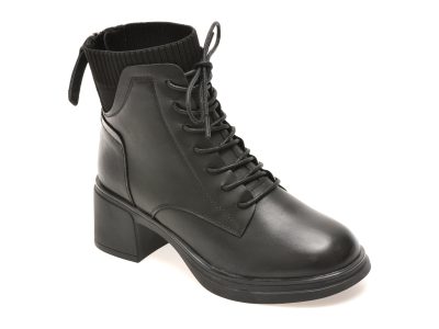 Ghete FLAVIA PASSINI negre, M6012, din piele naturala