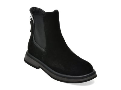 Ghete FLAVIA PASSINI negre, T1152, din piele intoarsa