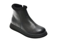 Ghete FLAVIA PASSINI negre, W81521, din piele naturala
