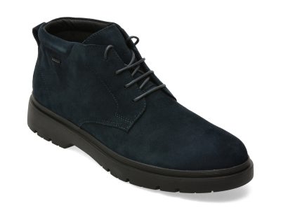 Ghete GEOX bleumarin, U46HND, din piele intoarsa